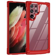 Per Samsung Galaxy S22 Ultra 5G TPU + PC PCETTENZIONE DI PROTEZIONE DEL PIC (RED)