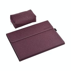 Custodia a goccia all-inclusive per Microsoft Surface Pro 8, colore: vino a guscio duro per PC con alimentazione