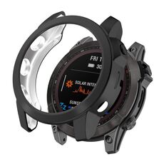 Per Garmin Fenix 7x TPU Half Pack Wollecting Watch Case (Black)