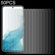 Per Samsung Galaxy S22 5G 50pcs 0.18mm 9H 2.5D Pellicola di sblocco per impronte digitali in vetro temperato