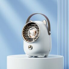 Turbine Water Fred Fan Cold Desktop Umidità Spray Piccola ventola (Tanuka White 2000 MAH)