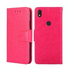 Per alcatel Axel / Lumos Crystal Texture Incelt Leather Case (Rose Red)