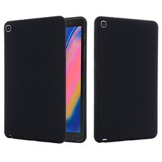 Per Samsung Galaxy Tab una custodia a tavoletta ShockPoof in silicone liquido a colore solido a colore solido (nero)