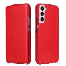 Per Samsung Galaxy S22+ 5G Fierre Shann 64 Texture Vertical Flip PU Leather Telefono (rosso)