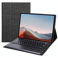 SF128 Tree Texture Bluetooth tablet in pelle tastiera Bluetooth per Microsoft Surface Pro 8 (nero)