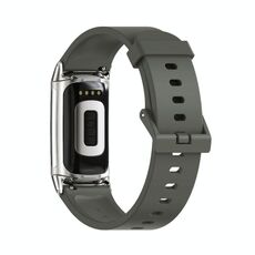 Per Fitbit Charge 5 Mijobs Soft Silicone Watch Band (verde+argento)