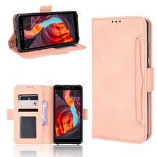 Per Ulefone Armor X10 / X10 Pro Skin Feel Casture Texture Slot Case in pelle (rosa)