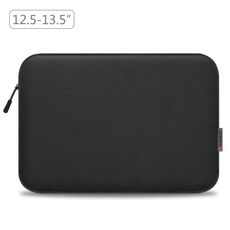 Sacca per carrello per la cerniera per maniche per maniche per laptop da 13 pollici per laptop da 12,5-13,5 pollici (nero)