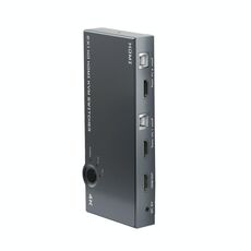 2 in 1 out 4K 60Hz KVM HDMI Switch USB SWLTCH Splitter Box Hub (Grey Silver)