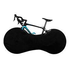 Copertura per polvere di pneumatici per biciclette ad alta elasticità Coperchio ruota bici da strada universale (nero)