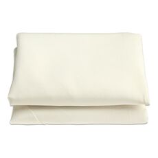 Copertina di ombrello in giardino rotondo di sostituzione in poliestere, dimensioni: 2,7 m 6 costole (bianco-cremoso)