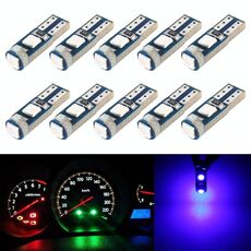 10 in 1 auto T5 0,2 W DC12V LED LED LED LED (luce blu)