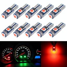 10 in 1 auto T5 0,2W DC12V DC12V LED LED LED LIGHT (luce rossa)