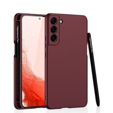 Per Samsung Galaxy S22+ 5G GKK Custodia per la pelle ultra-sottile con stilo (rosso)