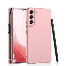 Per Samsung Galaxy S22+ 5G GKK Custodia per la pelle ultra-sottile con stilo (rosa)