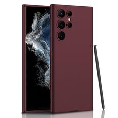 Per Samsung Galaxy S22 Ultra 5G GKK Custodia per la pelle ultra-sottile con stilo (rosso)