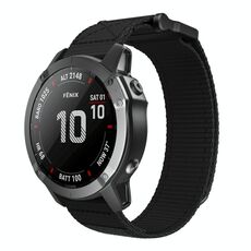 26 mm gancio e anello di fissaggio nylon watch band (nero)