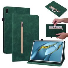 Per Huawei Matepad Pro 10.8 2021/2018 Sent Sent Solid Color Zipper Leathet Case (verde)