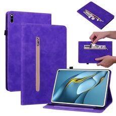 Per Huawei Matepad Pro 10.8 2021/2018 Self Feel Color Zipper Call Casetto (Purple)