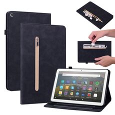 Per Amazon Kindle Fire HD 8 Skin Feel Cinte Cintine di cerniera a colori solido (nero)
