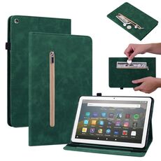 Per Amazon Kindle Fire HD 8 Skin Feel Cinte Crush Color Zipper Call (verde)
