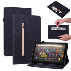 Per Amazon Kindle HD 10 2021 / HD 10 Plus 2021 Spazio Spazio Solido Casetto in pelle intelligente in pelle (nero)