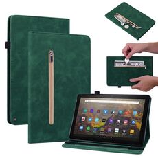 Per Amazon Kindle HD 10 2021 / HD 10 Plus 2021 Spazio Spazio Solido Casetto in pelle intelligente in pelle (verde)