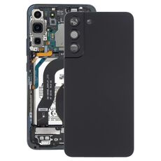 Per Samsung Galaxy S22 + 5G SM-S906B Cover posteriore della batteria con copriobiettivo della fotocamera (nero)