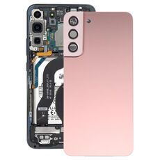 Per Samsung Galaxy S22 + 5G SM-S906B Cover posteriore della batteria con copriobiettivo della fotocamera (rosa)