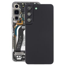 Per Samsung Galaxy S22 5G SM-S901B Cover posteriore della batteria con copriobiettivo della fotocamera (nero)
