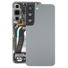 Per Samsung Galaxy S22 5G SM-S901B Cover posteriore della batteria con copriobiettivo della fotocamera (grigio)
