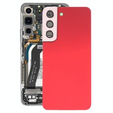 Per Samsung Galaxy S22 5G SM-S901B Cover posteriore della batteria con copriobiettivo della fotocamera (rosso)