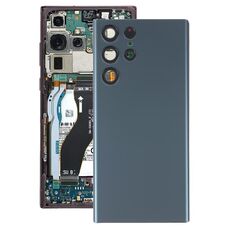 Per Samsung Galaxy S22 Ultra 5G SM-S908B Cover posteriore della batteria con copriobiettivo della fotocamera (verde)