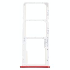 Vesto della scheda SIM + vassoio scheda SIM + VASSOGGIO DI CARD MICRO SD per Honor 7C (rosso)