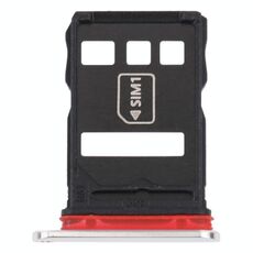 Vesto della scheda SIM + vassoio per schede NM per Huawei Mate 40E 5G (argento)
