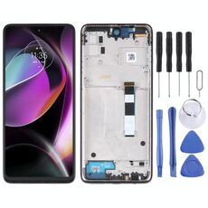Schermo LCD TFT per Motorola Moto G 5G Digitizer Assemblaggio completo con cornice (viola)