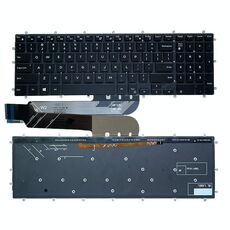 Tastiera della versione americana per Dell Inspiron 15-7566 5567 7567 5565 5570 7577 P65F (bianco con retroilluminazione)