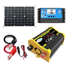 Generatore solare domestico Saga Generation 2 Inverter+regolatore 30A+pannello solare 18W 12V, specifica: nero da 12V a 220V