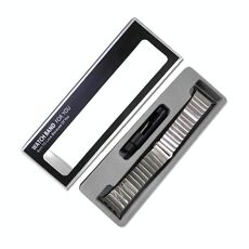 10 pezzi inserisci scheda blister watch cinghia del pacchetto universale (scatola visibile+supporto interno di lanugine)