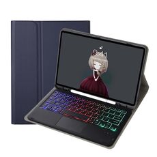 Per Samsung Galaxy Tab S8 / S7 A700b-come texkkin textule in pelle bluetooth tablet in pelle bluetooth (blu)
