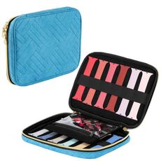 Borsa di stoccaggio degli accessori per orologi per orologi per orologi in velluto, Specifica: blu M