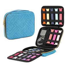 Borsa di stoccaggio degli accessori per orologi per orologi per orologi in velluto, Specifica: blu L