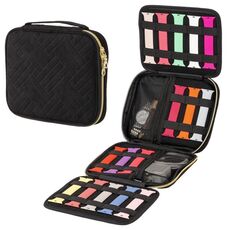Borsa di stoccaggio degli accessori per orologi per orologi per orologi in velluto, Specifiche: L nero L