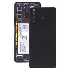 Coperchio posteriore della batteria originale con impronta digitale per Sony Xperia 10 II (Black)