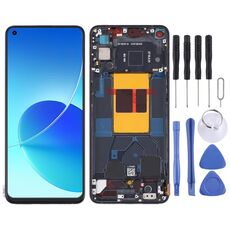 Schermo LCD originale per OPPO Reno6 5G PEQM00 CPH2251 digitalizzatore assemblaggio completo con cornice (nero)