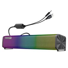 Q9 10W USB Soundbar Home Theater PC Surround Box Shox Saltoparla per computer con luce RGB