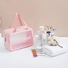 2 pezzi glassata con la borsa da stoccaggio per la borsa cosmetica glassata sacca per nuoto sacca rosa l rosa l