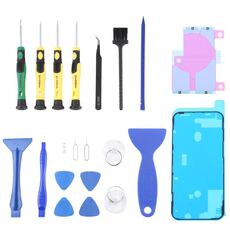 JIAFA JF-8182 21 in 1 Adesivo a batteria + Adesivo impermeabile in cornice LCD + Strumento di riparazione Set per iPhone 12 Pro Max