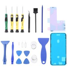 JIAFA JF-8182 21 in 1 Adesivo a batteria + Adesivo impermeabile in cornice LCD + Strumento di riparazione Set per iPhone 11 Pro