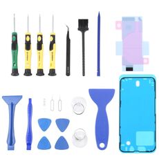 Jiafa JF-8182 21 in 1 Adesivo a batteria + Adesivo impermeabile a cornice LCD + Strumento di riparazione Set per iPhone 13 Mini